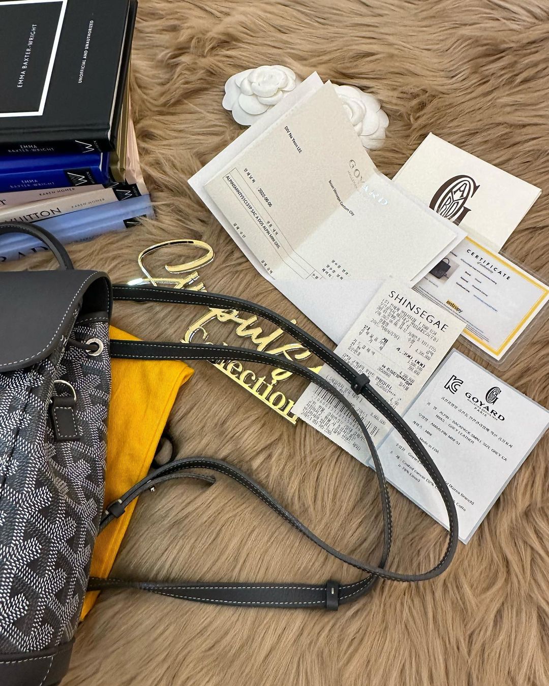 G Alpin Mini Backpack, Rucksuck Bag Grey Leather Crossbody