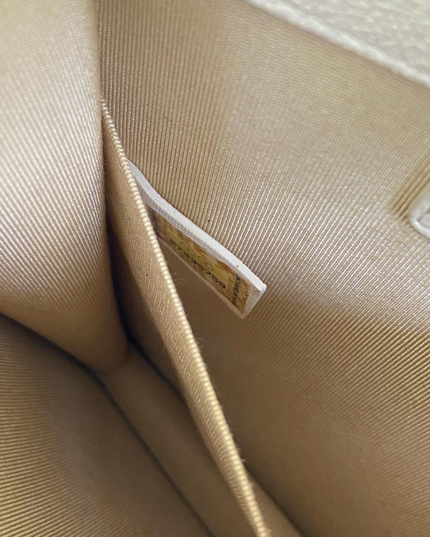 Chanel North South Boy Flap Caviar Offwhite Leather GHW