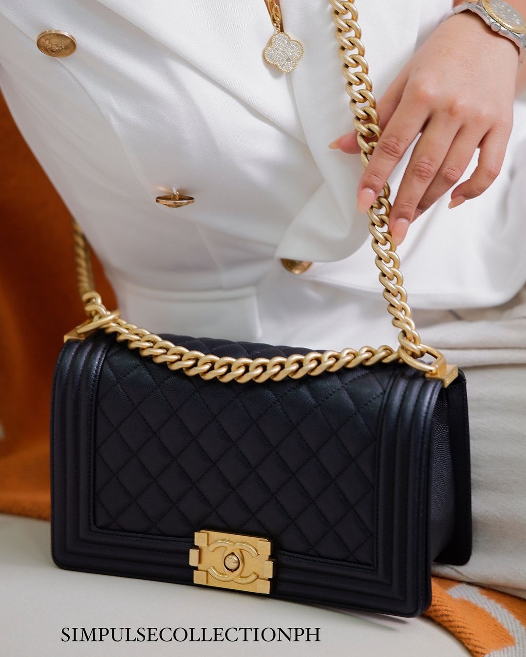 C Leboy Caviar Old Medium GHW