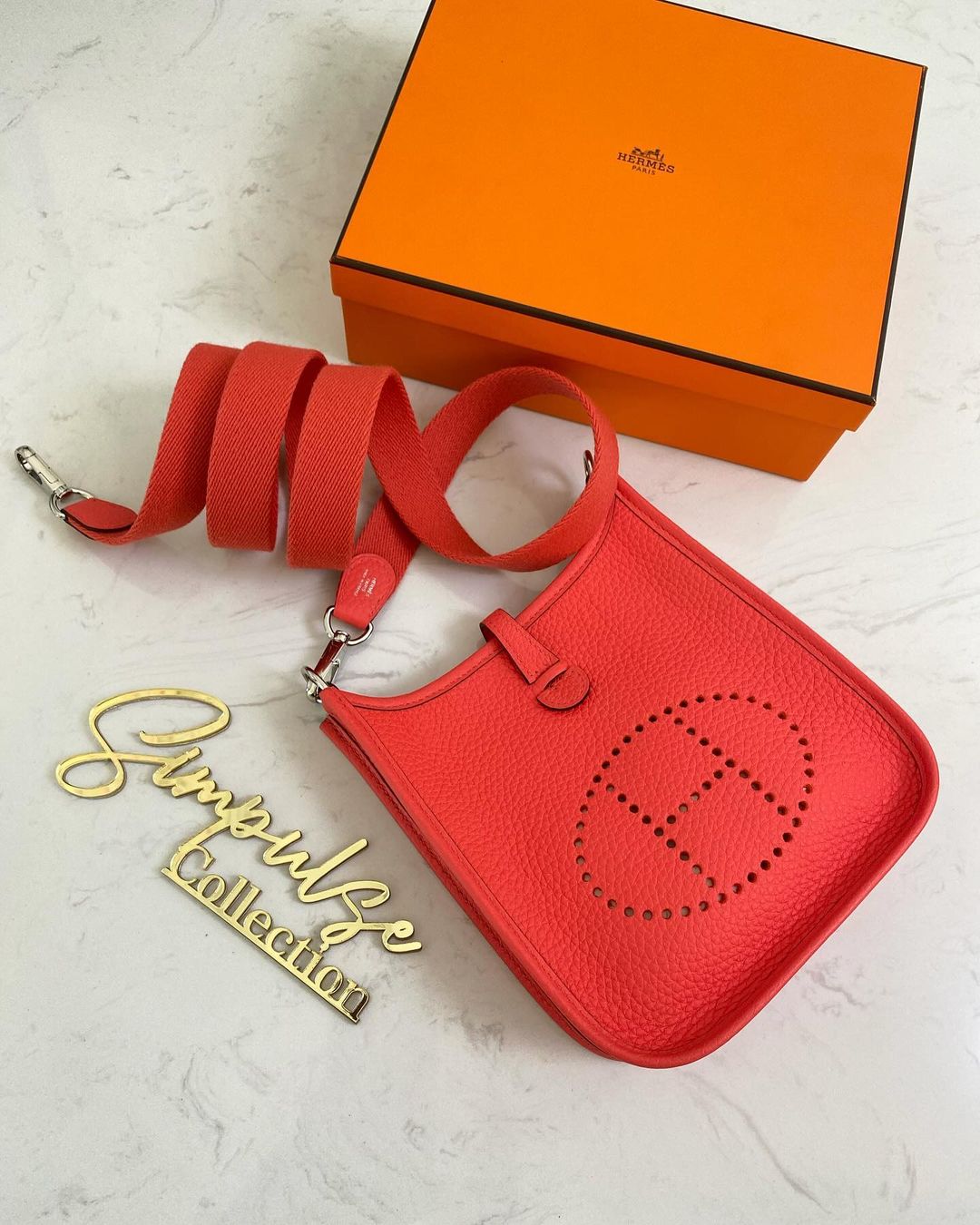 Hermes Tpm Evelyne Rose Texas Clemence