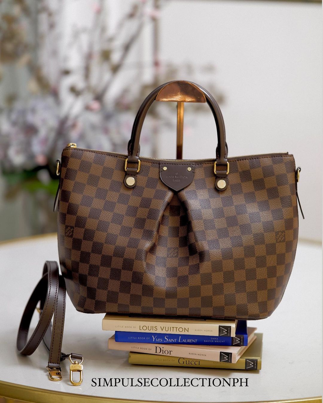Louis Vuitton Gucci Saint Laurent Louis Vuitton Sienna Mm Damier Ebene