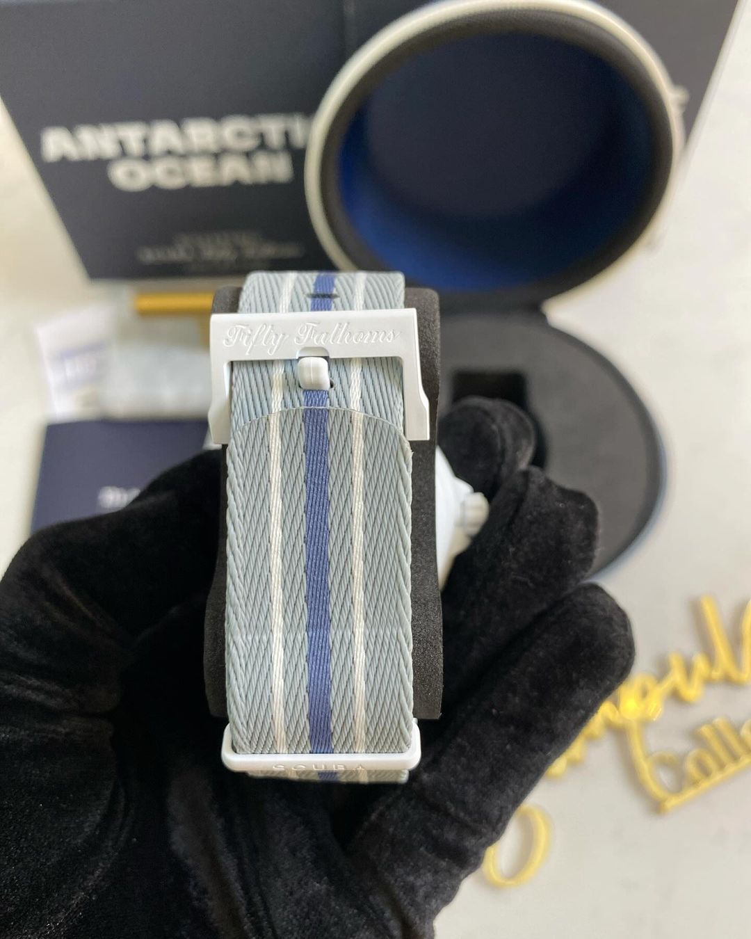 Swatc x Blancpain Bio Ceramic Scuba Fifthy Fathoms Antartic Ocean