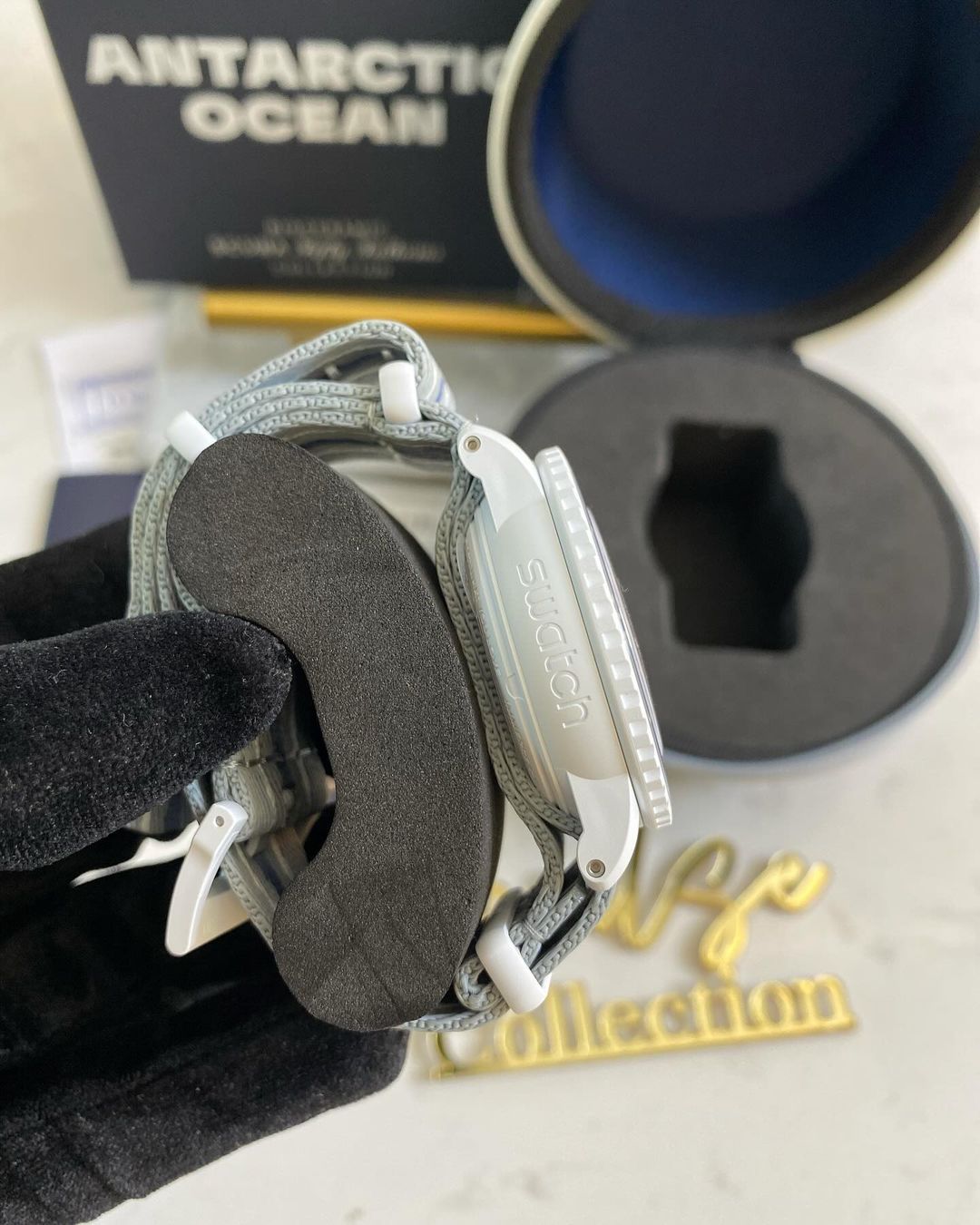 Swatc x Blancpain Bio Ceramic Scuba Fifthy Fathoms Antartic Ocean