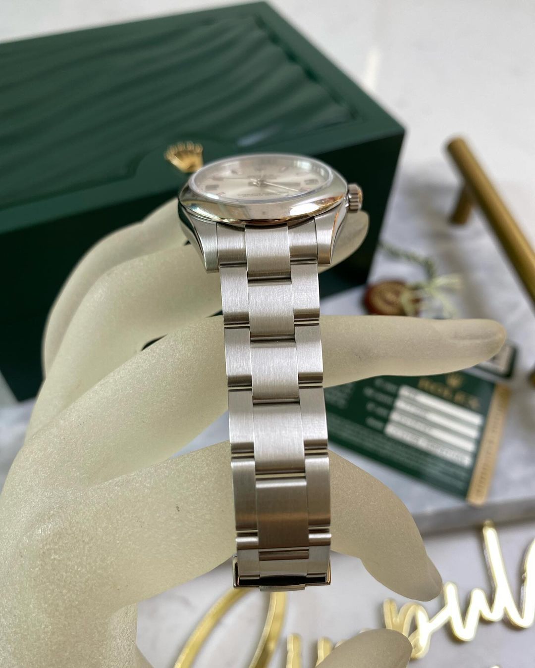 OP 31mm All Steel Pink Dial