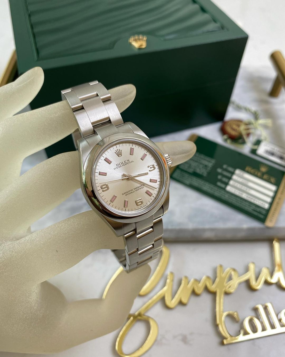 OP 31mm All Steel Pink Dial
