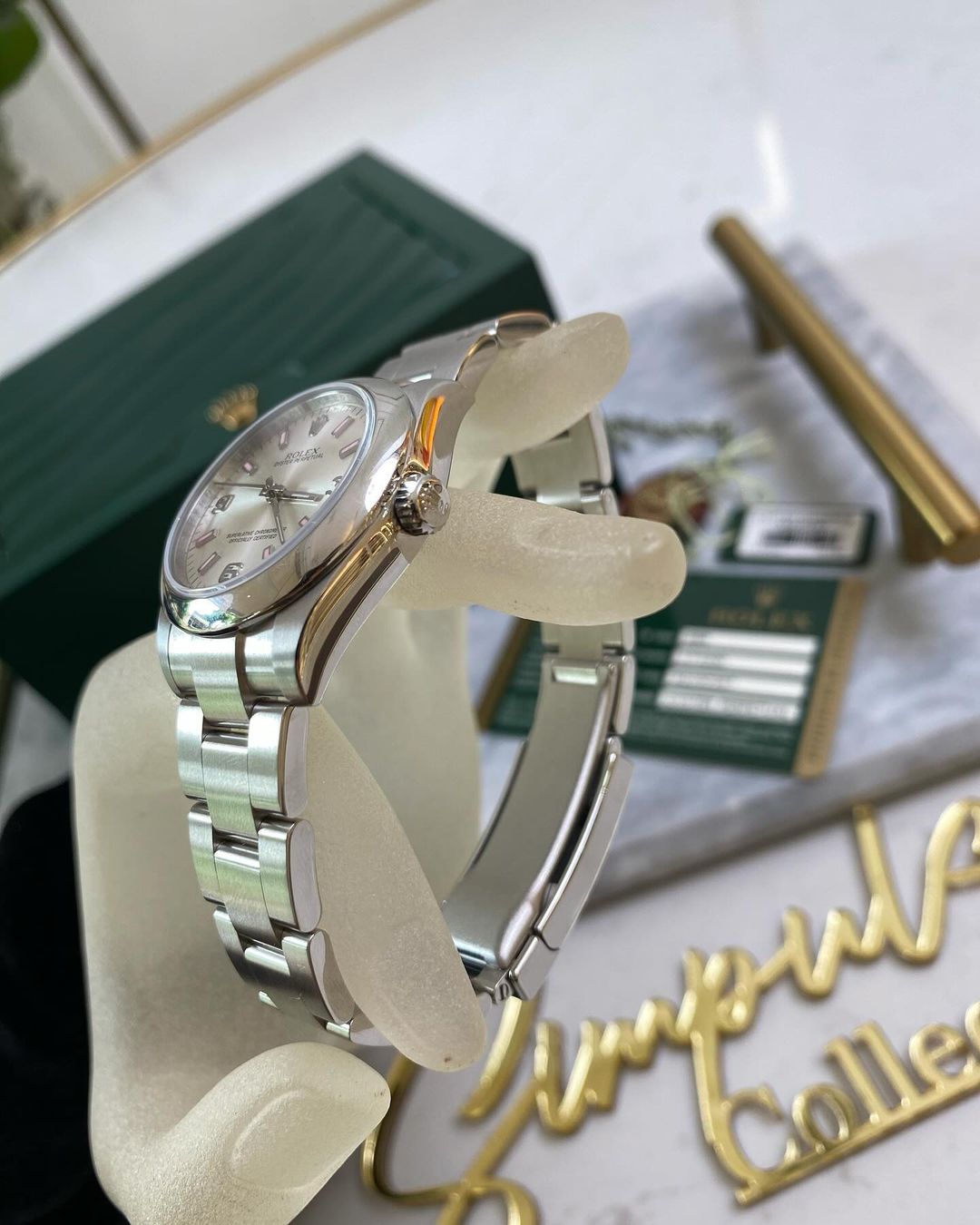 OP 31mm All Steel Pink Dial