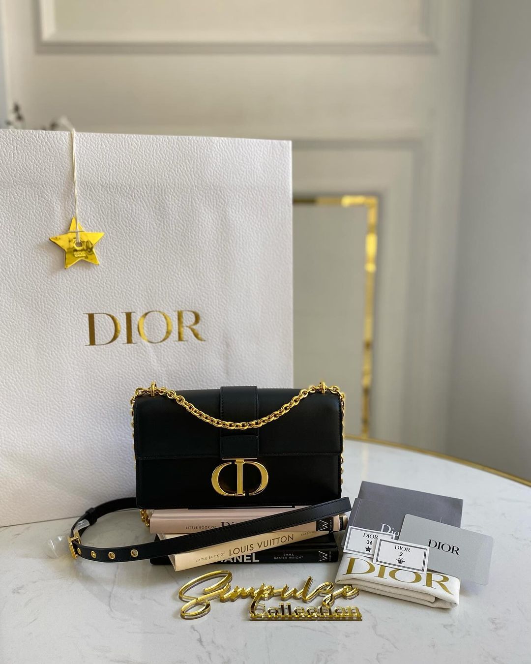 Christian Dior Montaigne East West Chain Gold Hardware