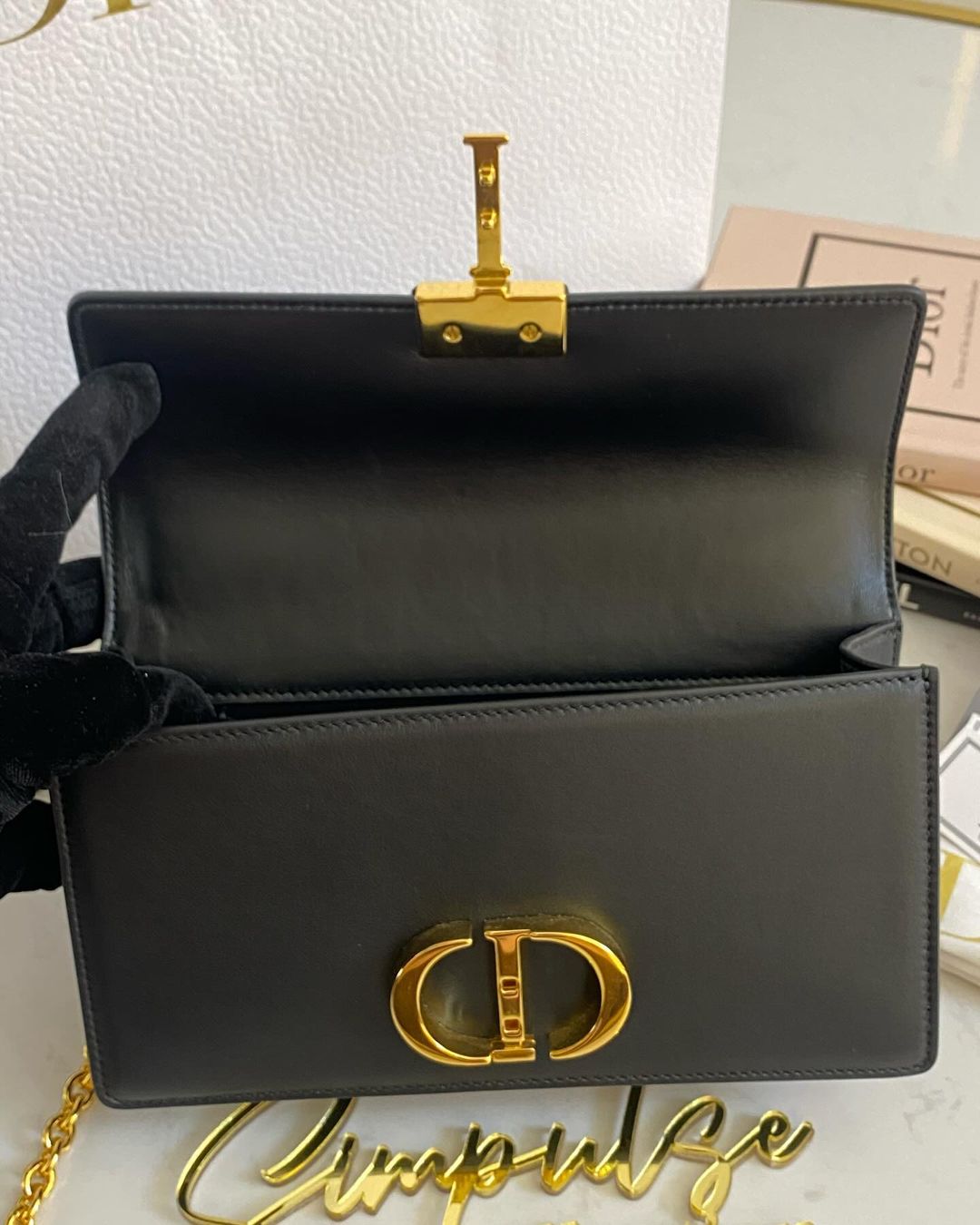Christian Dior Montaigne East West Chain Gold Hardware