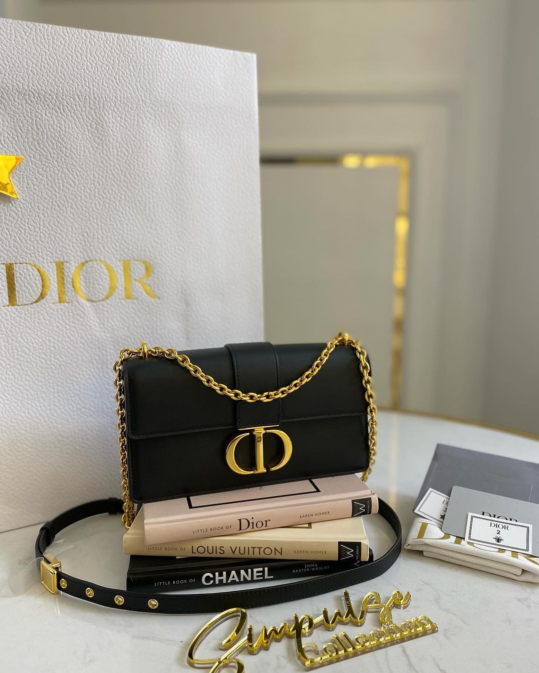 Christian Dior Montaigne East West Chain Gold Hardware