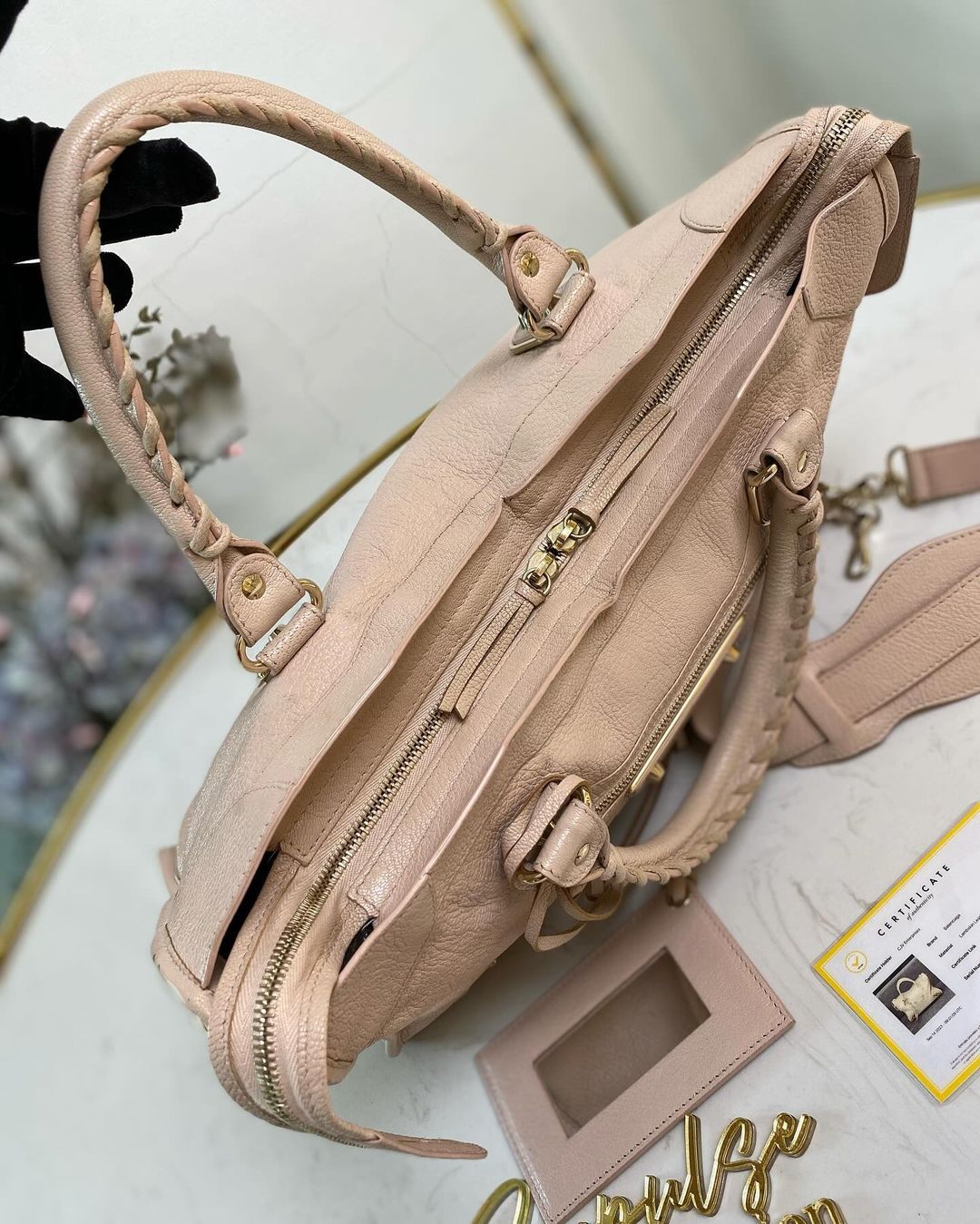 Balenciaga City GHW Sakura Pink