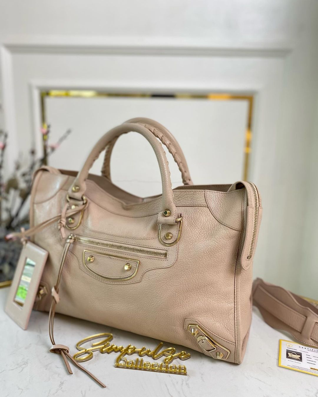 Balenciaga City GHW Sakura Pink