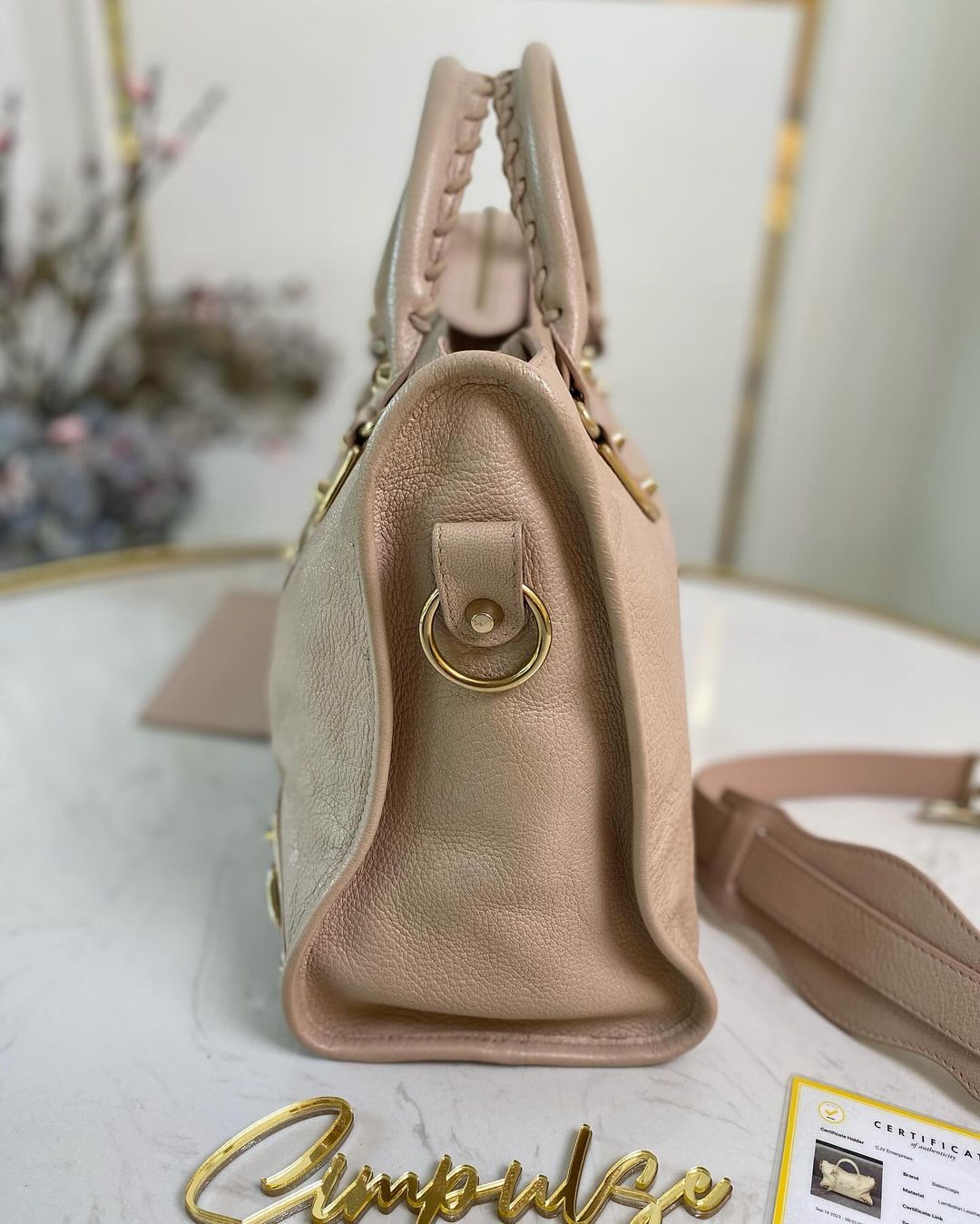 Balenciaga City GHW Sakura Pink