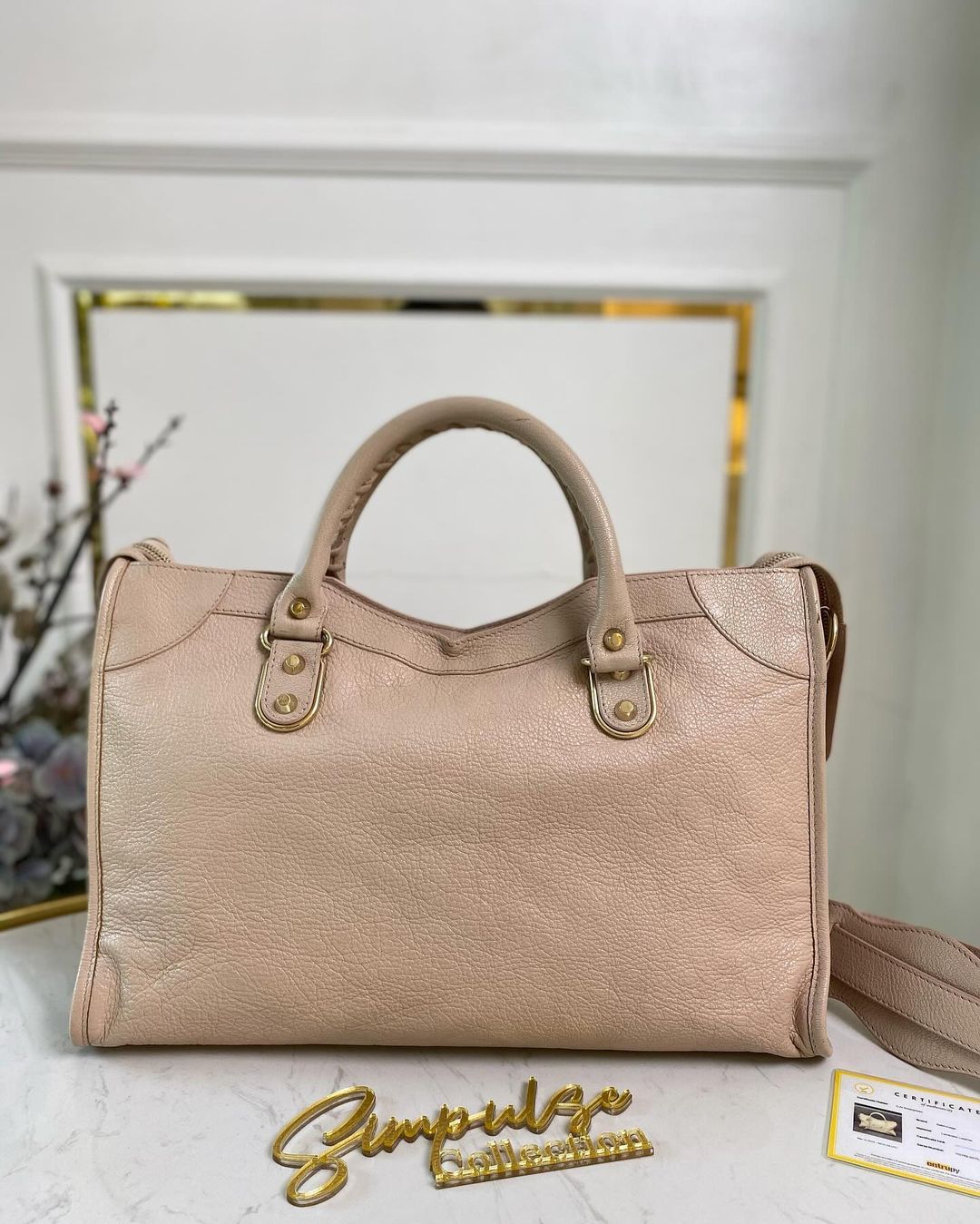 Balenciaga City GHW Sakura Pink