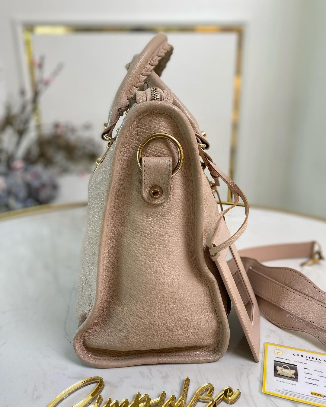 Balenciaga City GHW Sakura Pink