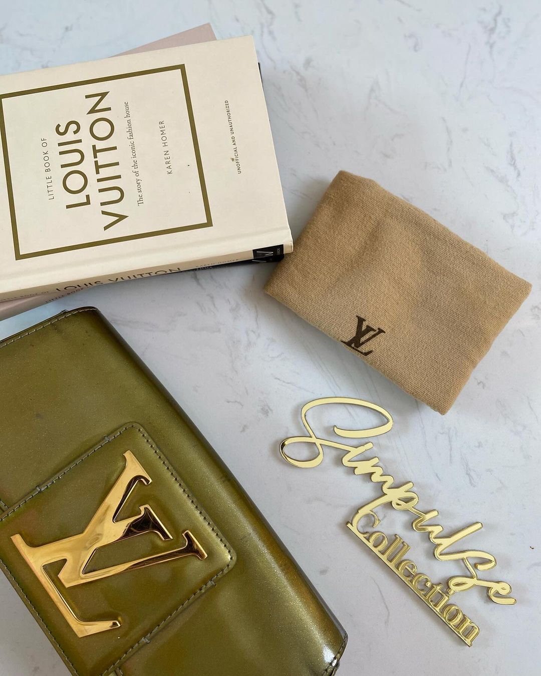 Louis Vuitton Sobe Pochette Vernis Leather Clutch Bag