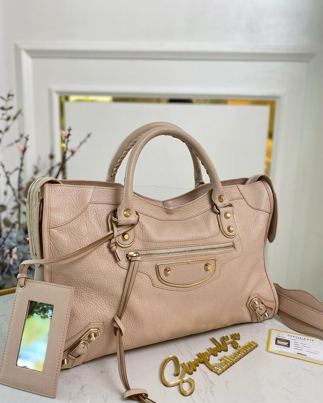 Balenciaga City GHW Sakura Pink