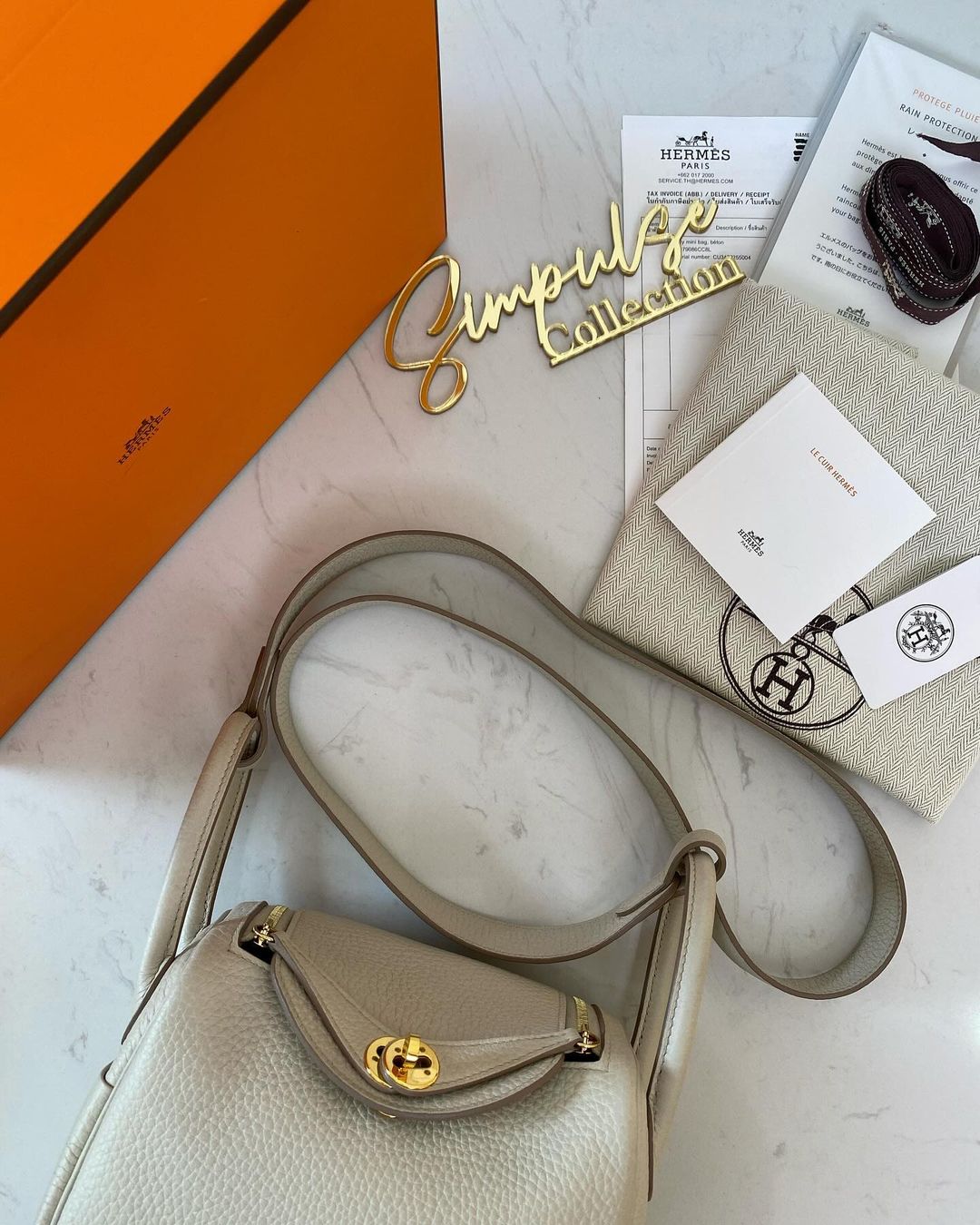 Hermes Mini Lindy Beton GHW