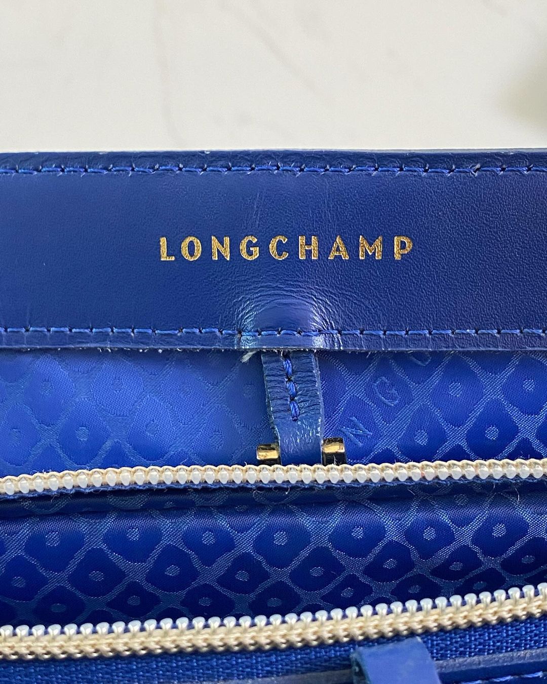 Long Champ Honore 2way Royal blue