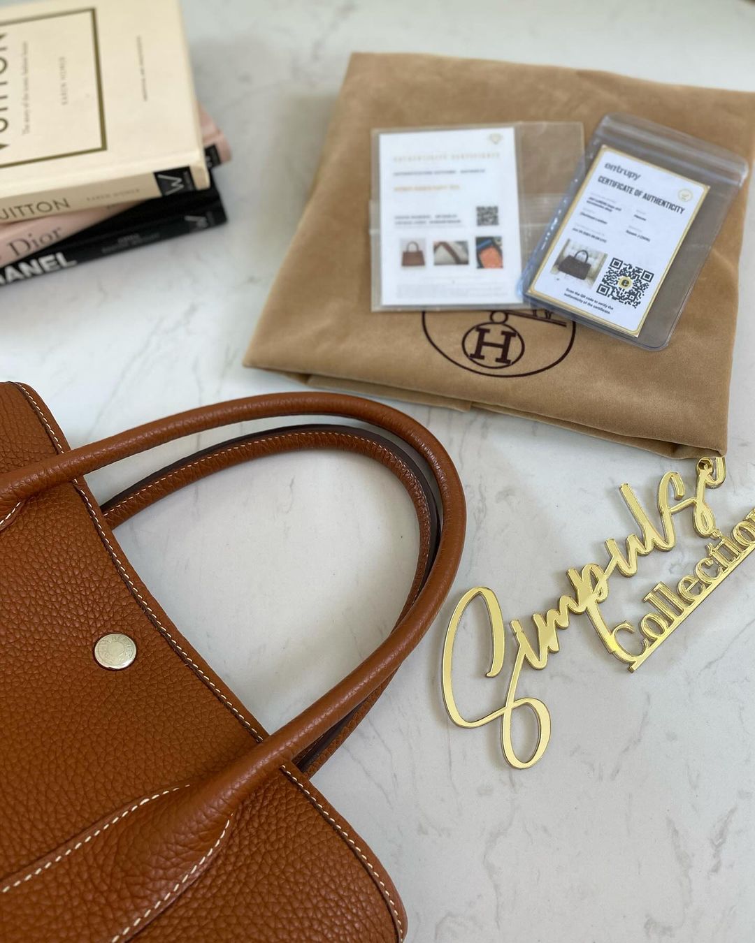 Hermes Garden Party Tote TPM Gold PHW