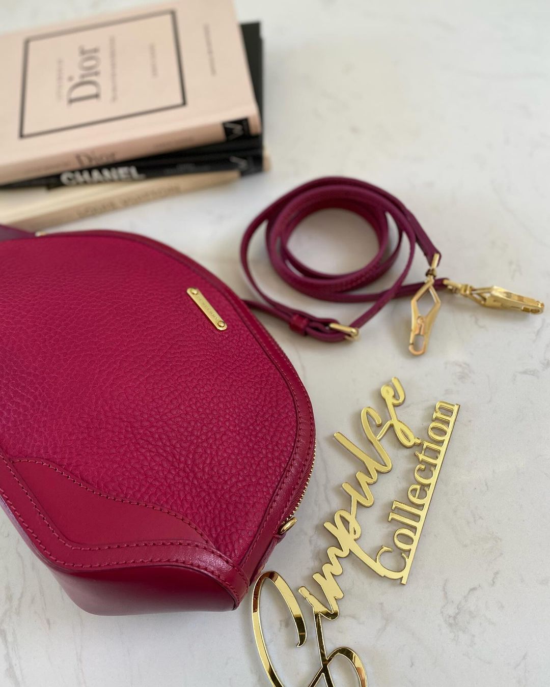 B Leather Crossbody Bag