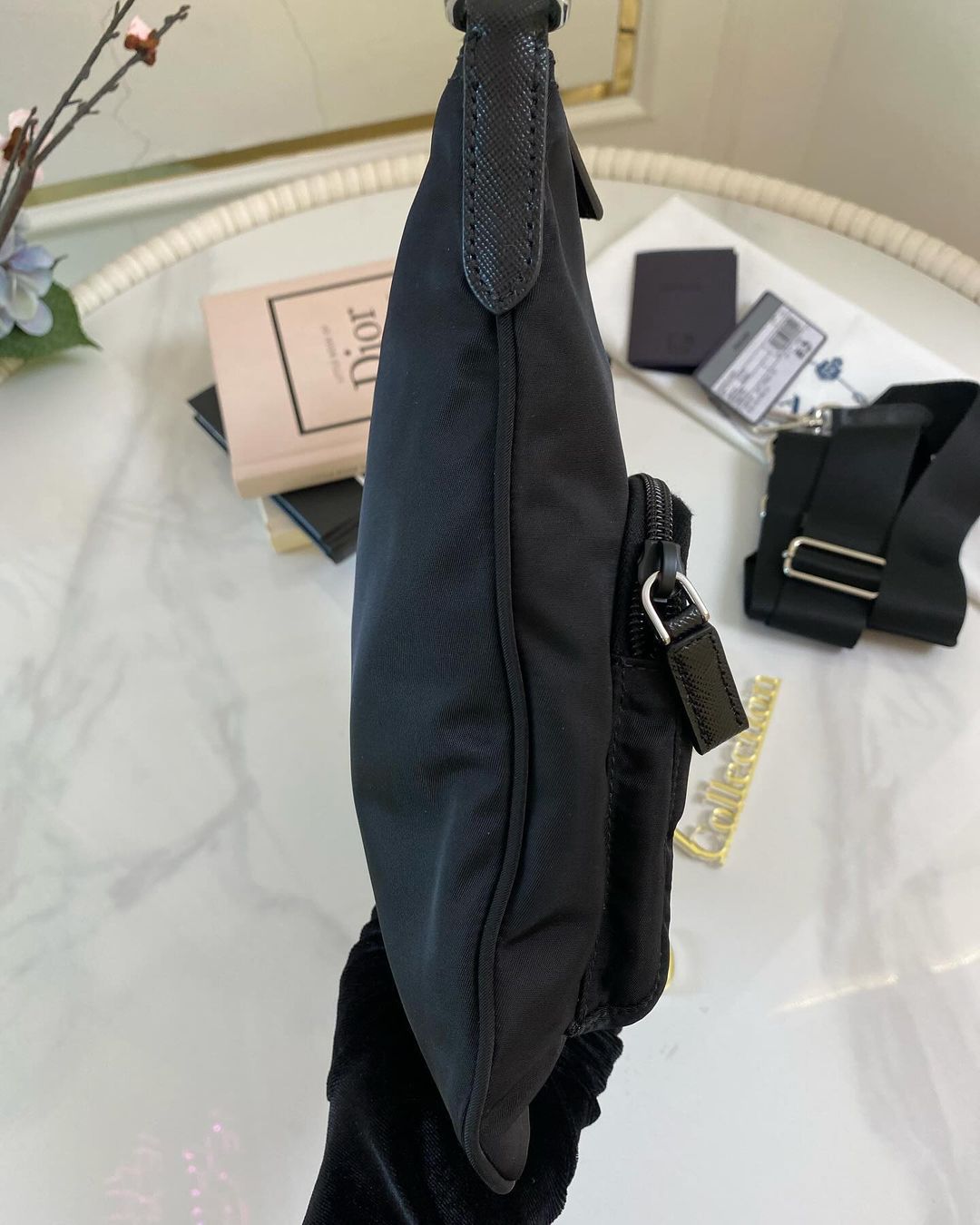 P Nylon Crossbody Bag