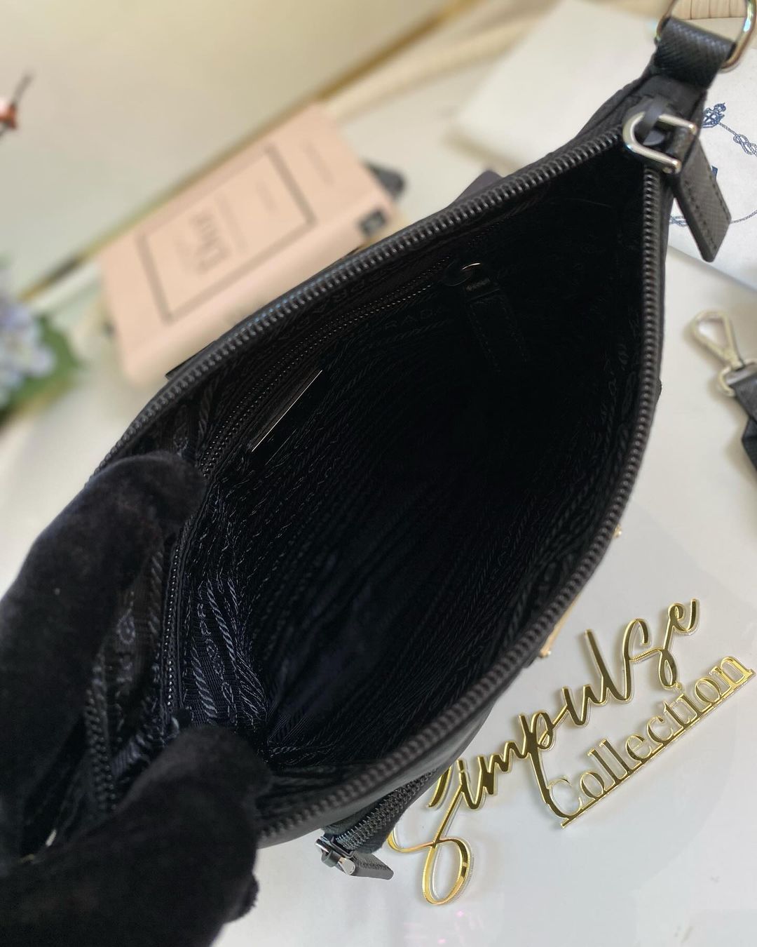 P Nylon Crossbody Bag