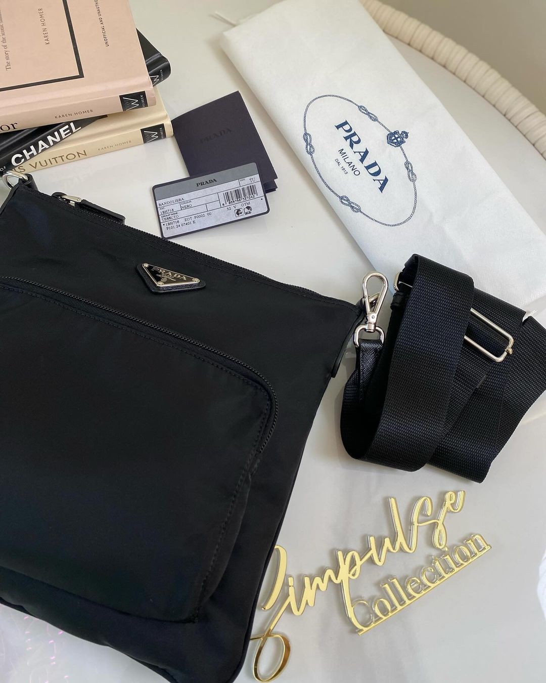 P Nylon Crossbody Bag