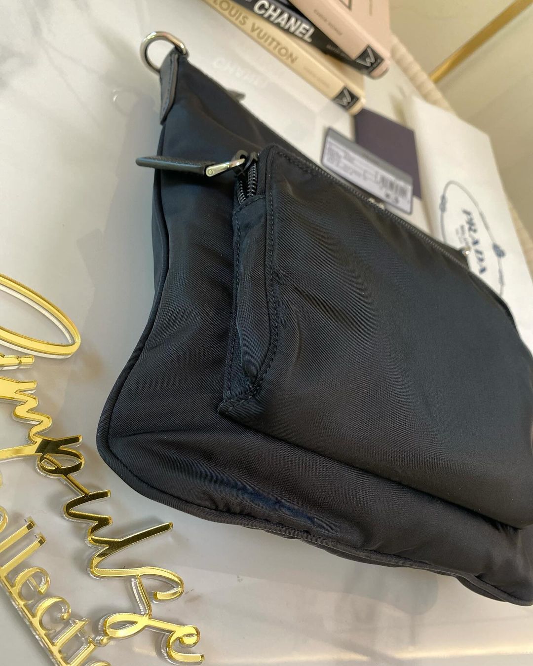 P Nylon Crossbody Bag