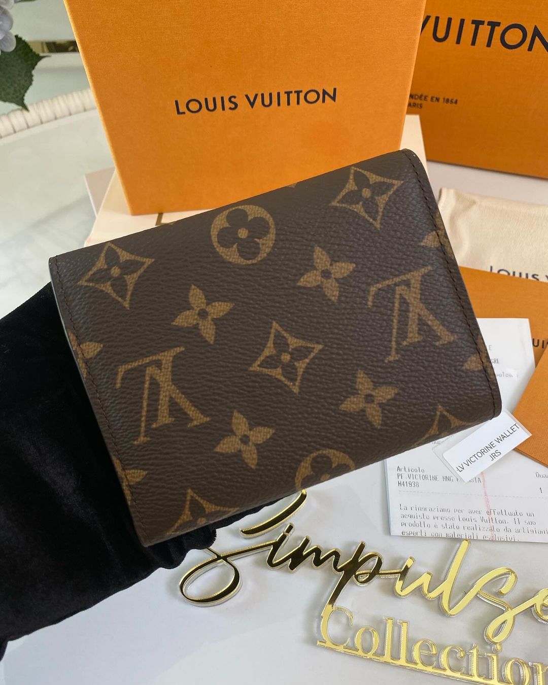 L V Mono Victorine Wallet