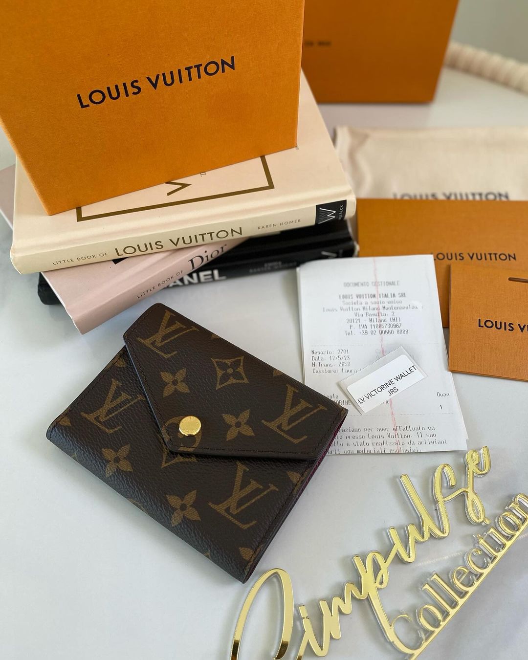 L V Mono Victorine Wallet