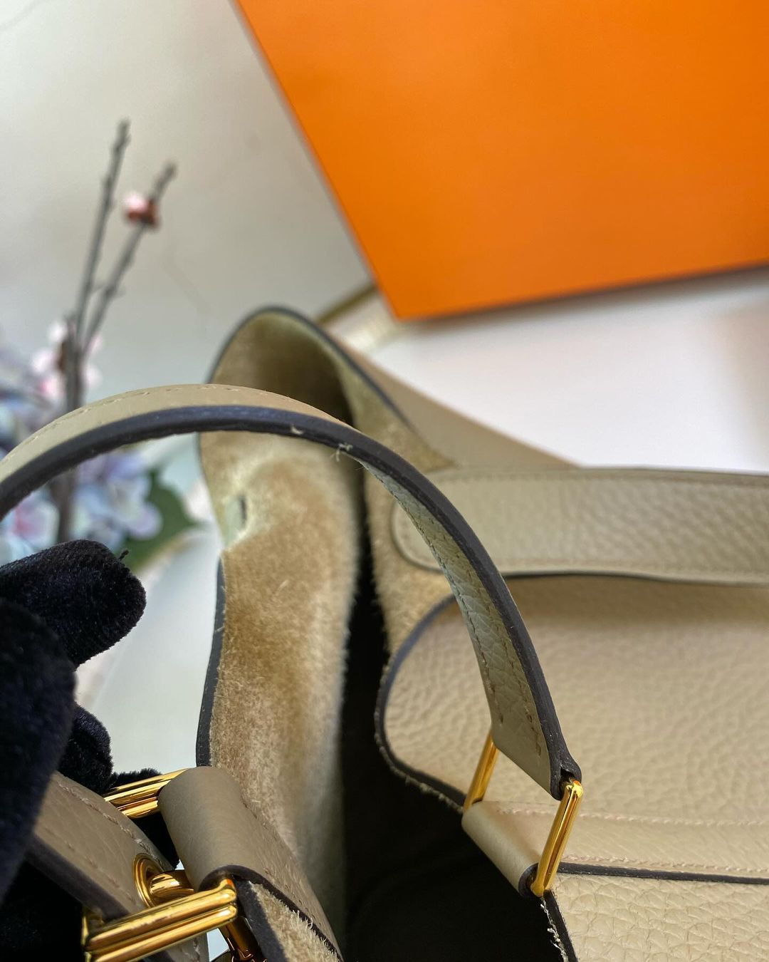 Hermes Picotin Lock 22 Beige Marfa GHW