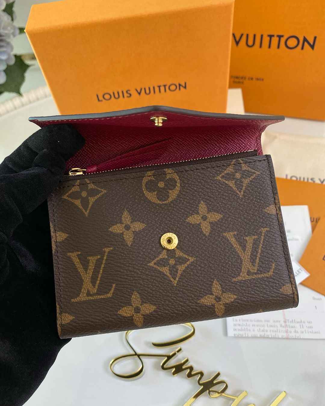 L V Mono Victorine Wallet