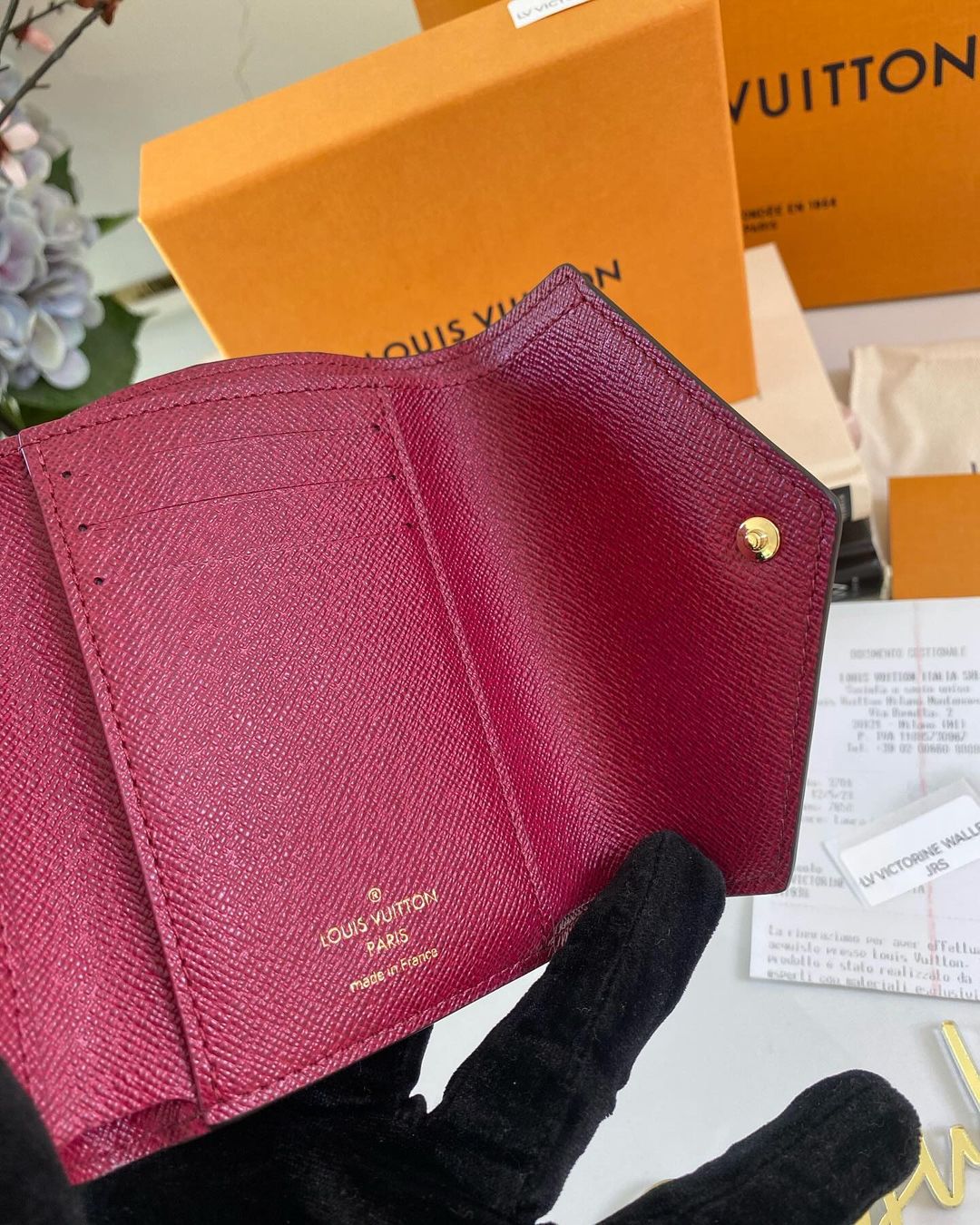 L V Mono Victorine Wallet