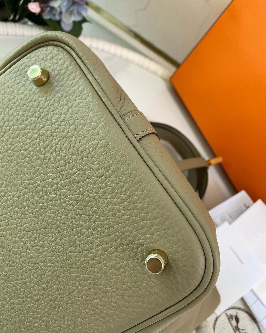 Hermes Picotin Lock 22 Beige Marfa GHW