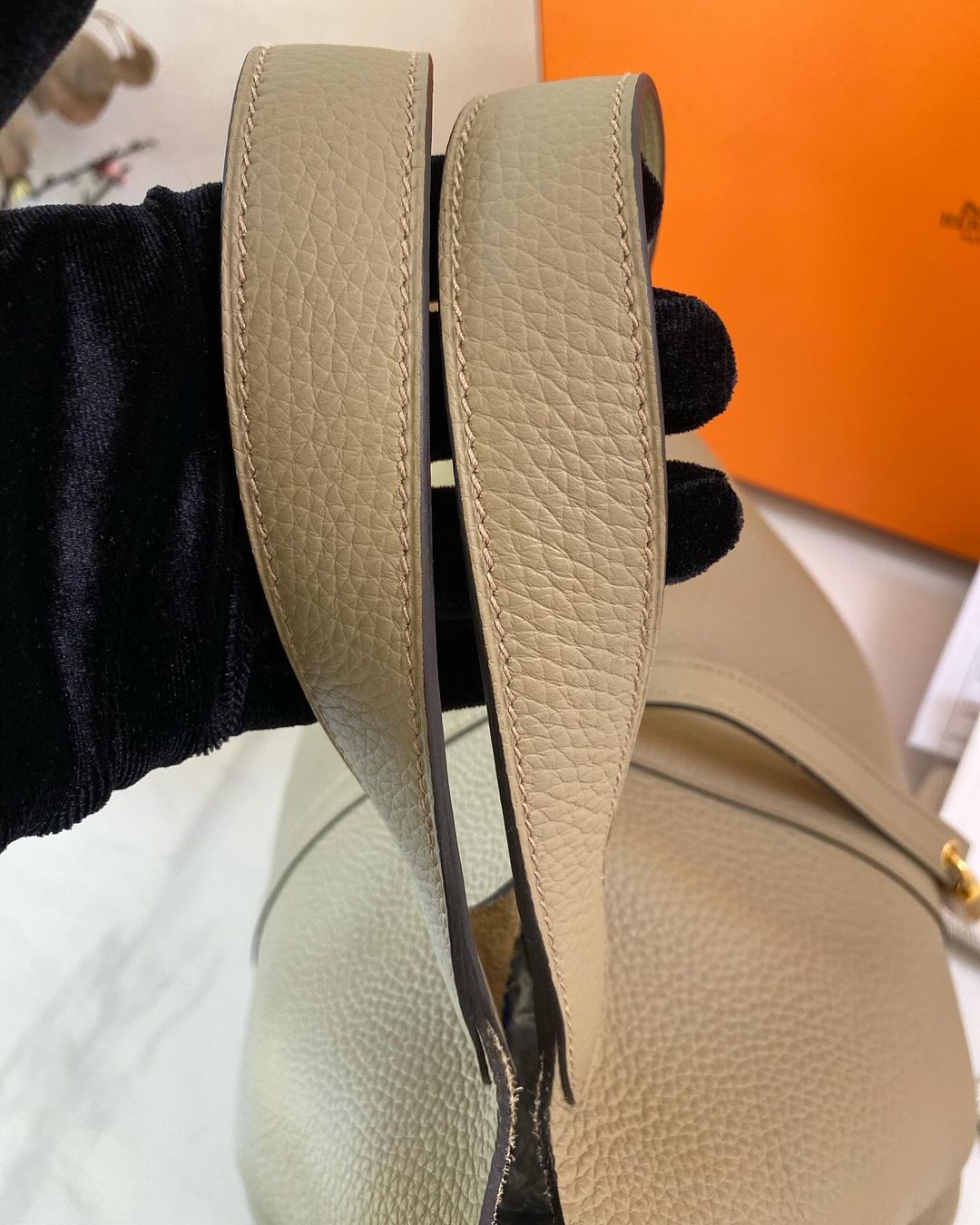 Hermes Picotin Lock 22 Beige Marfa GHW