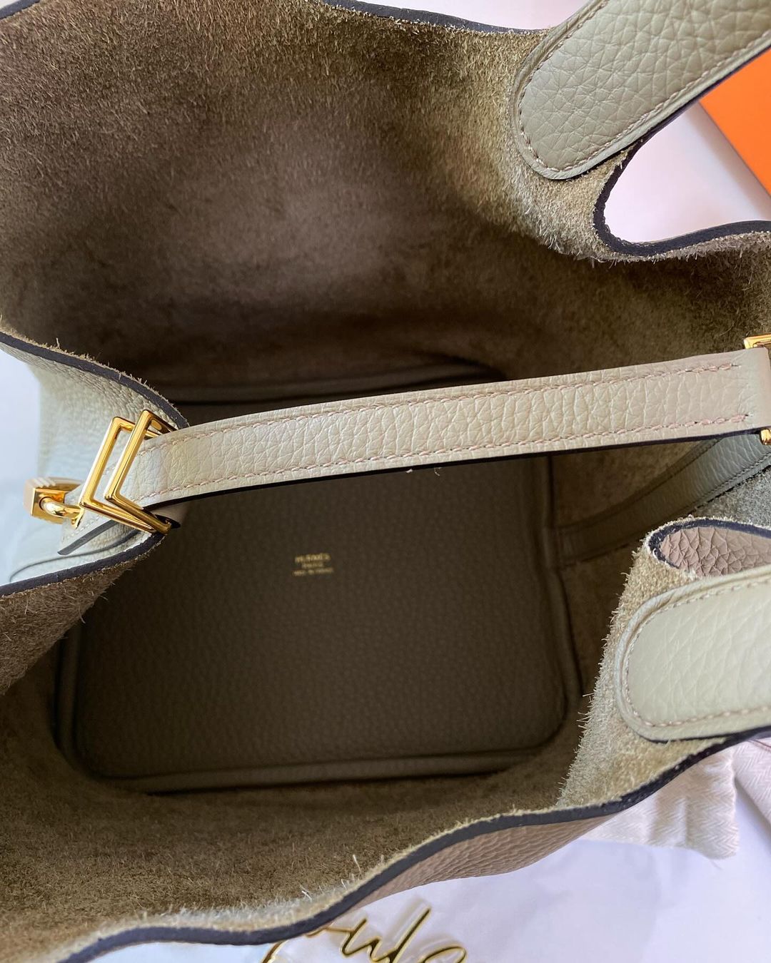 Hermes Picotin Lock 22 Beige Marfa GHW