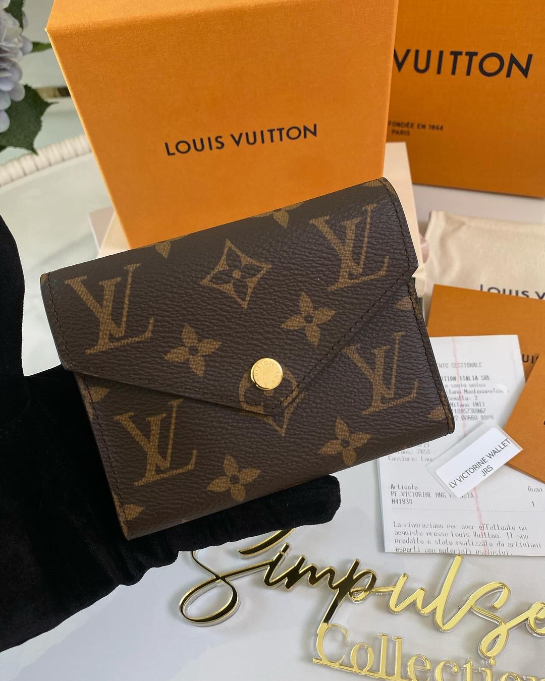 L V Mono Victorine Wallet