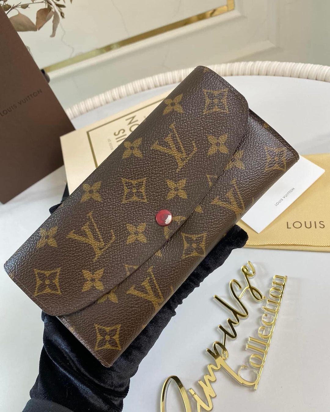 L V Monogram Emelie Wallet