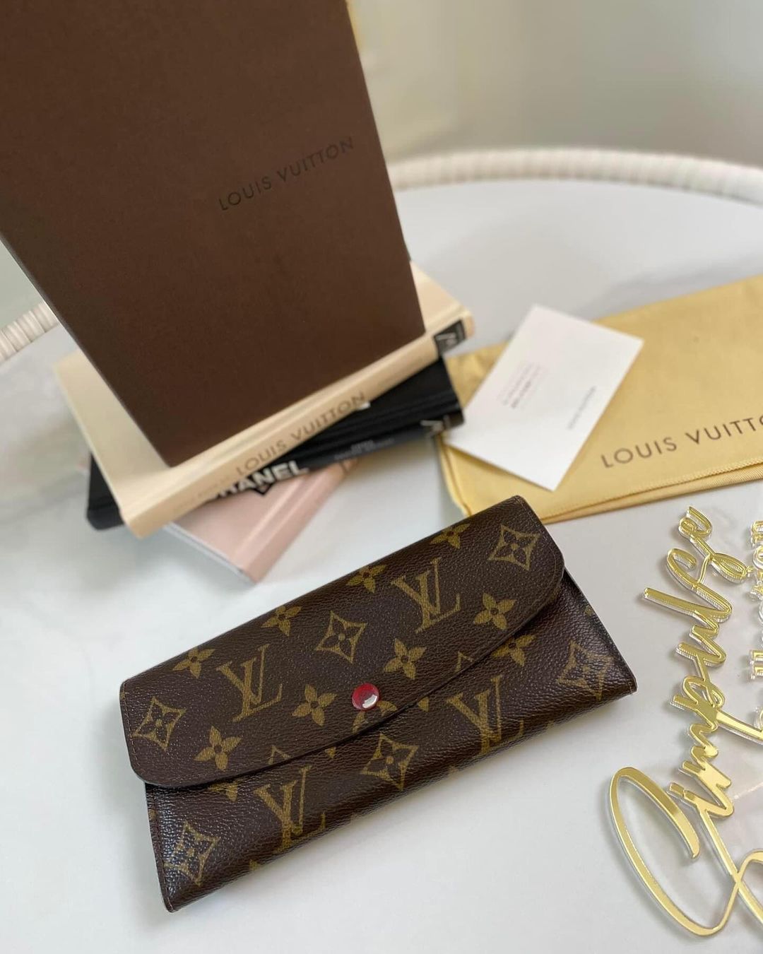 L V Monogram Emelie Wallet