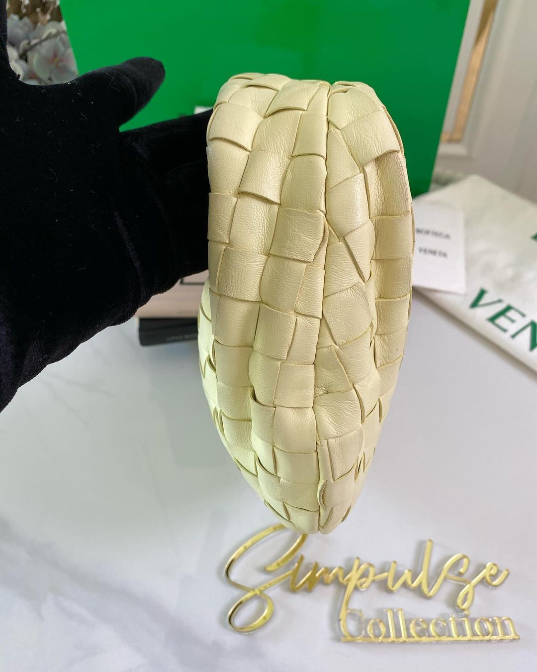 B V Mini Jodie Ice Cream Nappa Leather
