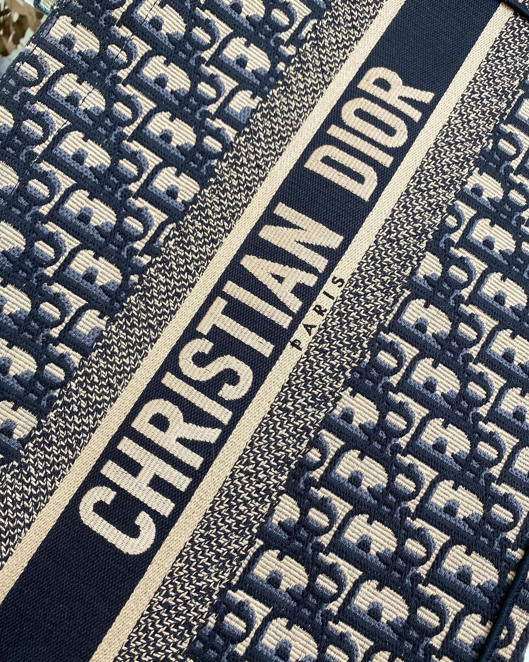 D Blue Oblique Medium BookTote