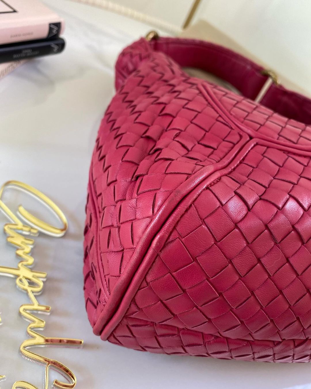 B V Nappa Intercciato New Ball Hobo