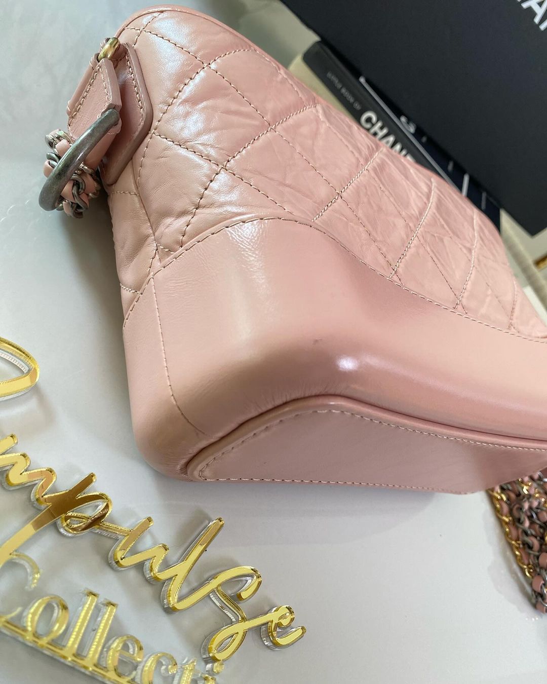 C Pink Gabrielle Hobo Small