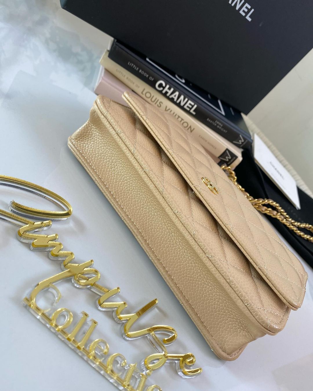 Classic WOC Caviar Beige GHW