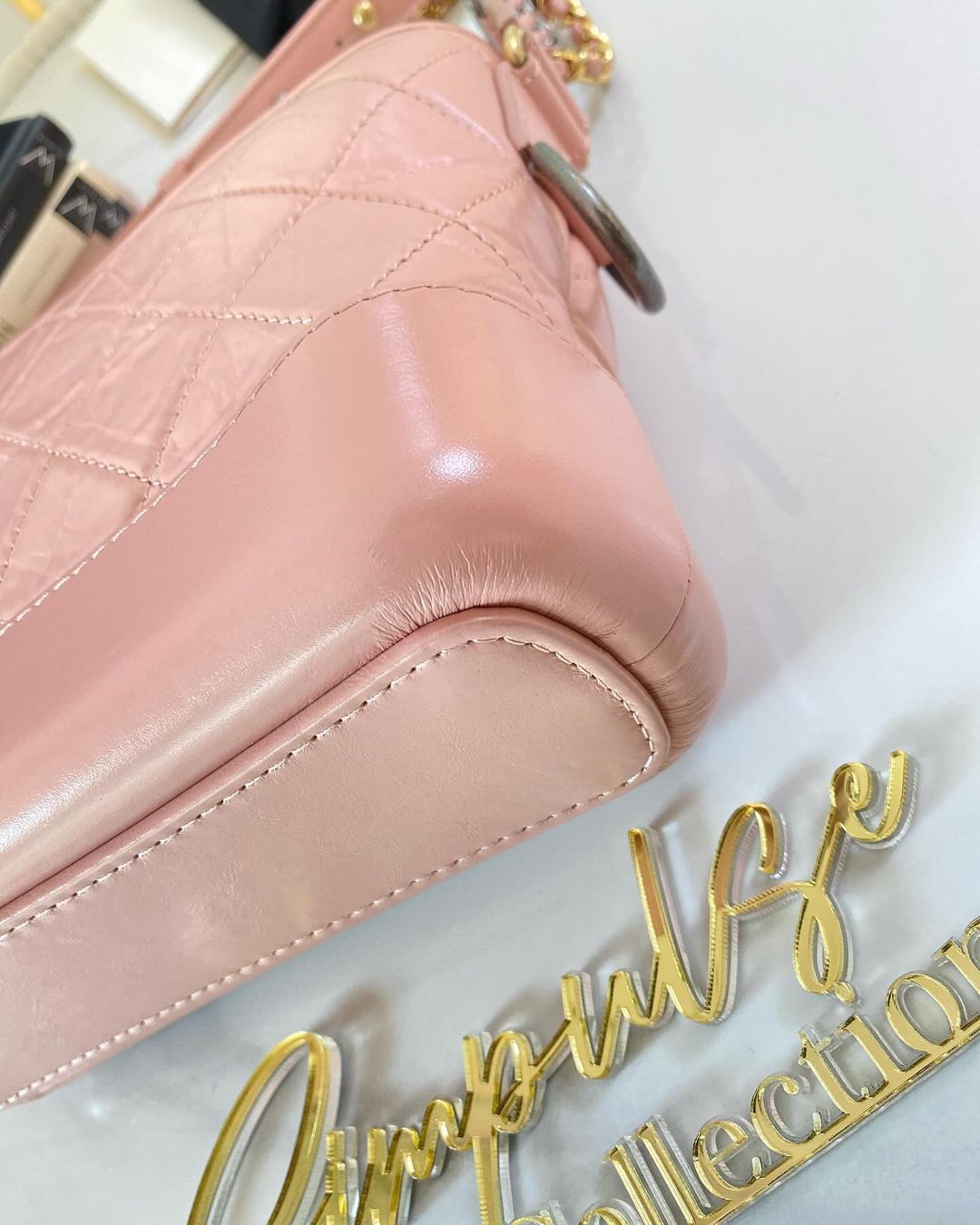 C Pink Gabrielle Hobo Small