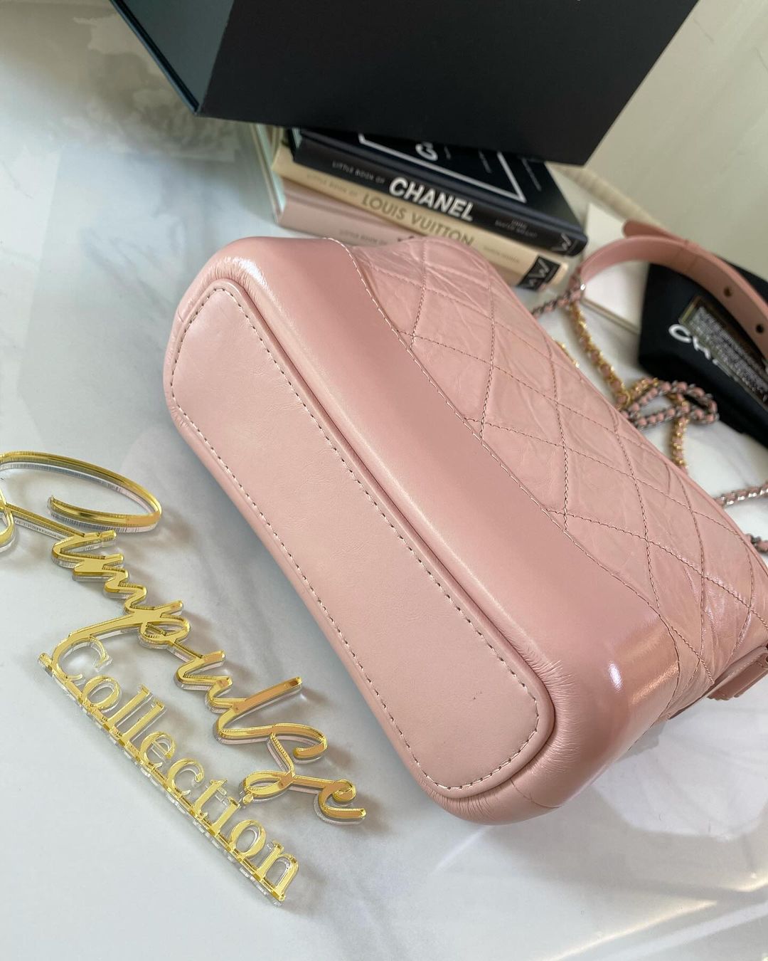 C Pink Gabrielle Hobo Small