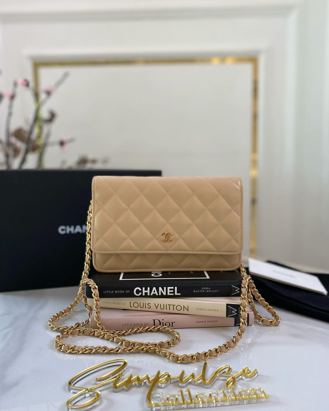 Classic WOC Caviar Beige GHW