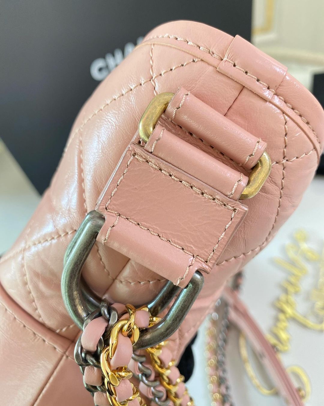 C Pink Gabrielle Hobo Small