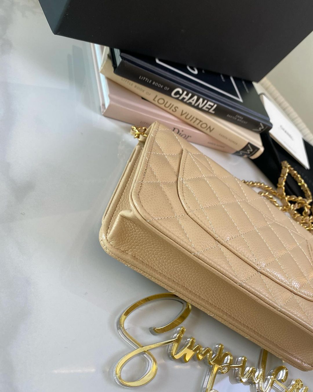 Classic WOC Caviar Beige GHW