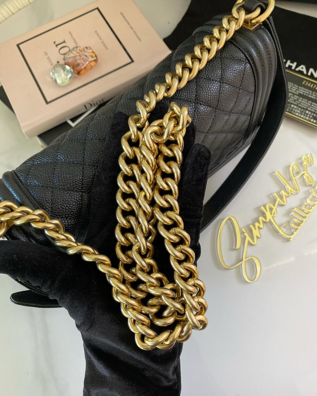 C Leboy Caviar Old Medium GHW